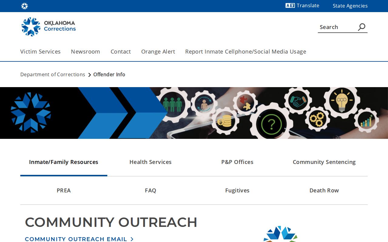 ODOC projected release and transfer guidance for Tillman County records